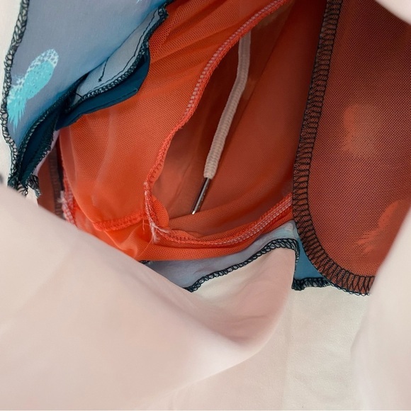 Mosmann Australia Men’s Swim Trunks Pink and Blue Pineapples - Picture 6 of 9